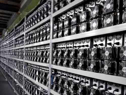 Vast array of water-cooled mining machines in a professional farm